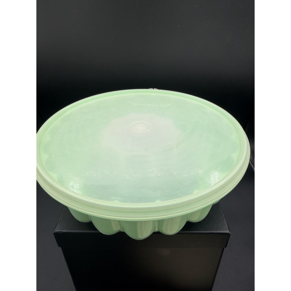 Tupperware Jel‑Ring / Jel‑N‑Serve Jello Mold Set – 1202‑1 Complete 3‑Piece Set